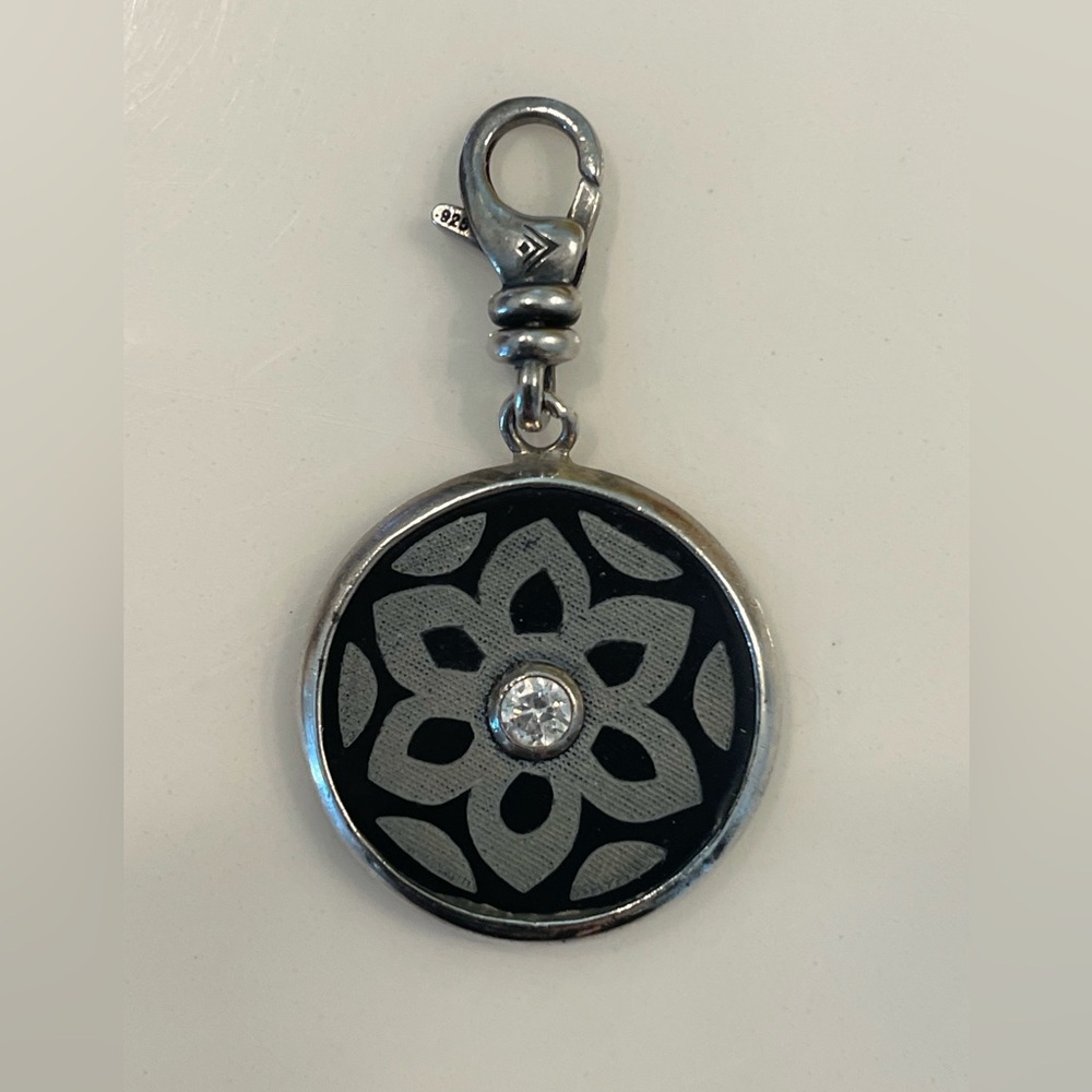Silpada .925 Sterling Silver Charm with Swarovski Crystal Accent
